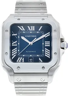 Cartier Santos WSSA0030 Stainless steel Blue