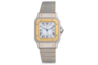 Cartier Santos gold and Bimetal White