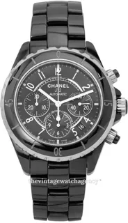 Chanel J12 Chronograph H0940 Black ceramic Black