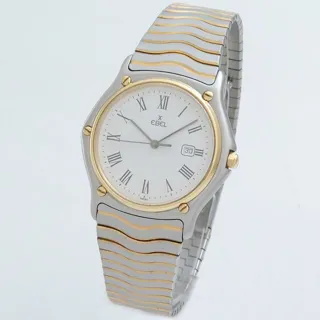 Ebel Classic 183903 34mm Yellow gold and Stainless steel White