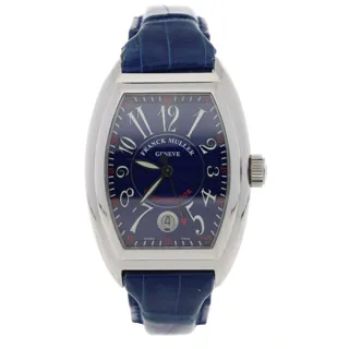 Franck Muller Conquistador 8005 sc 35mm Stainless steel Blue