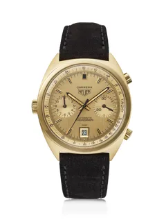 Heuer Carrera 1158 Yellow gold Champagne