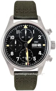 IWC Pilot IW387901 Stainless steel Black