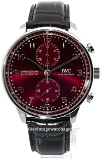 IWC Portugieser IW371616 Stainless steel Red