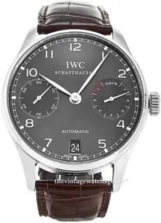 IWC Portugieser IW500106 White gold Black