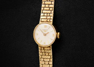 Longines 410 9ct Gold Silver