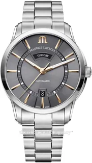 Maurice Lacroix Pontos Day Date PT6358-SS002-331-1 Stainless steel Grey