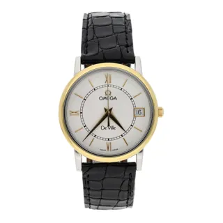 Omega De Ville Stainless steel and Gold-plated White