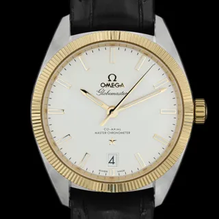 Omega Globemaster 130.23.39.21.02.001 39mm Yellow gold Silver