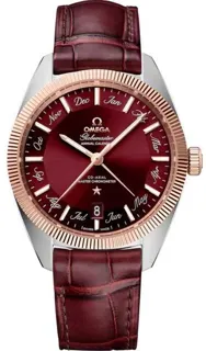 Omega Globemaster 130.23.41.22.11.001 41mm Yellow gold and Stainless steel Red