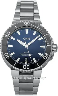 Oris Aquis 01 733 7766 4135-07 8 22 05PEB Stainless steel Blue