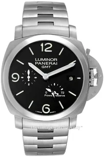 Panerai Luminor 1950 3 Days GMT Power  PAM 00347 Stainless steel Black