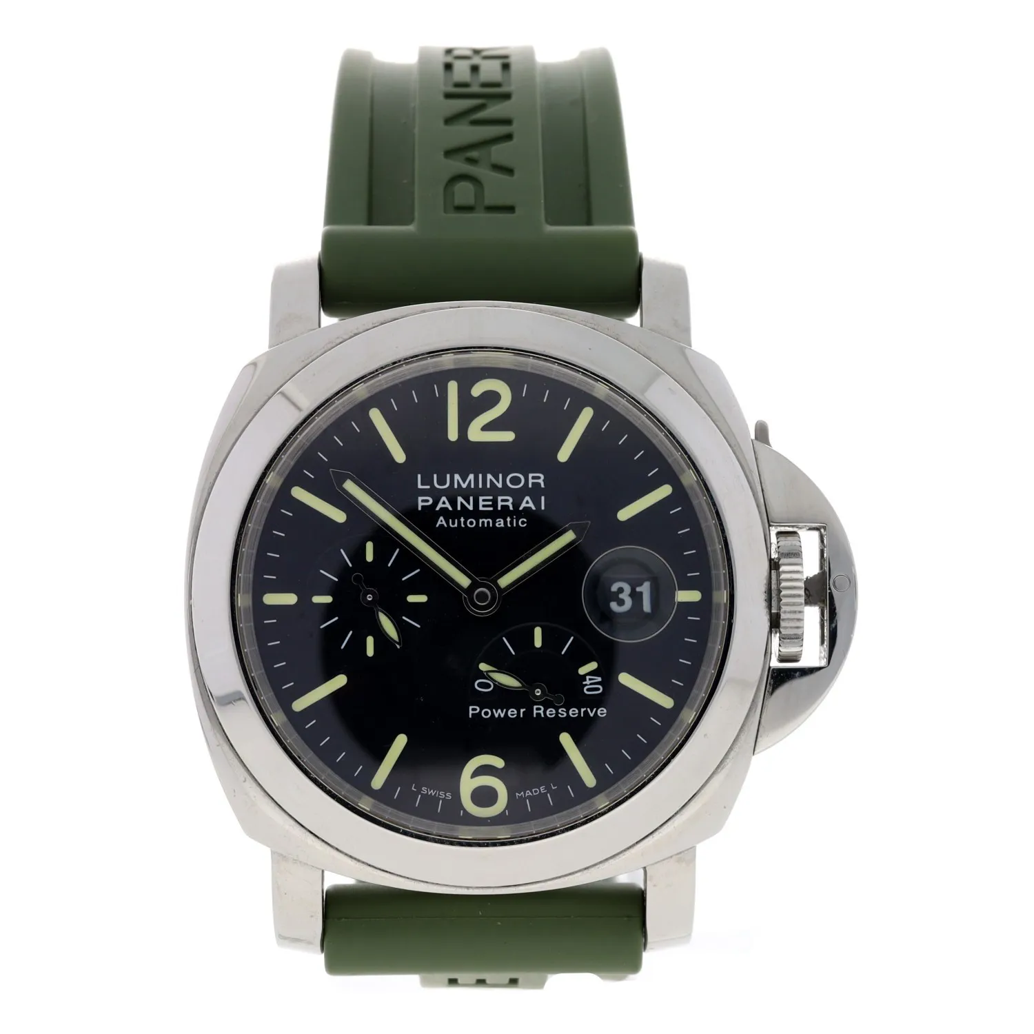 Panerai Luminor Power Reserve PAM00090 OP 6762 Stainless steel Black Australia The Tiberias Collection Under instructions of a retired prestigious jeweller plus more Lot 4 EveryWatch