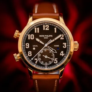 Patek Philippe Calatrava 7234R-001 37.5mm Rose gold Brown