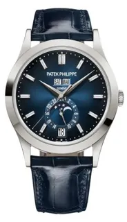 Patek Philippe Complications 5396G-017 38.5mm White gold Blue