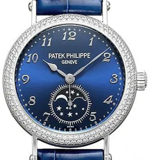 Patek Philippe Moonphase 7121/200G-001 33mm White gold Blue