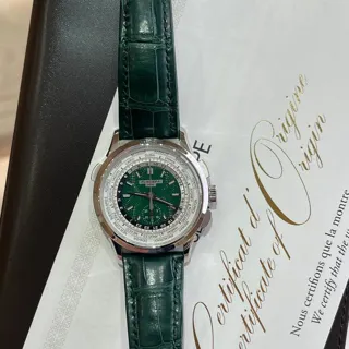 Patek Philippe World Time Chronograph 5930P-001 39.5mm Platinum Green