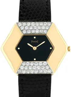 Piaget Vintage 99051 Yellow Gold$Diamonds Black