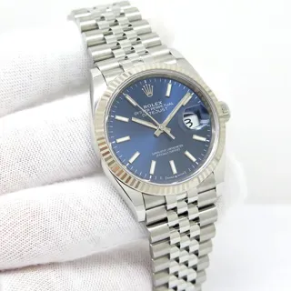 Rolex Datejust 126234-0017 White gold and Stainless steel Blue