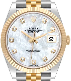 Rolex Datejust 41 126333 Stainless steel and 18k yellow gold White