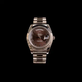 Rolex Day-Date II 218239-0040 White gold Brown