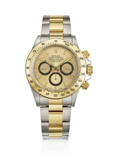 Rolex Daytona 16523 Yellow gold and Stainless steel White