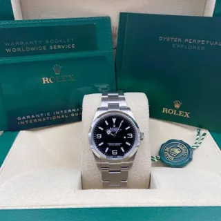 Rolex Explorer 124270 Stainless steel Black