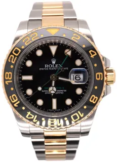 Rolex GMT-Master II 116713 Yellow gold and Stainless steel Black