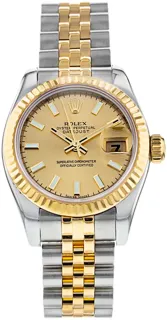 Rolex Lady-Datejust 179173 Yellow gold and Stainless steel Champagne