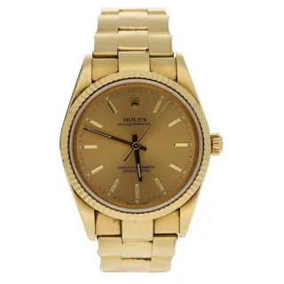 Rolex Oyster Perpetual 14238M 18ct Gold Champagne