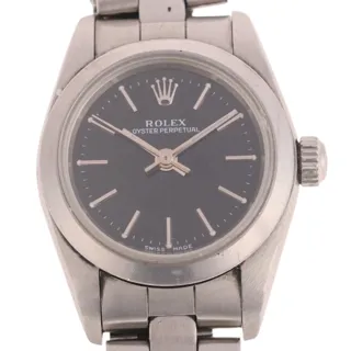 Rolex Oyster Perpetual 76080 Stainless steel Black