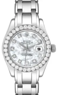 Rolex Pearlmaster 80299 29mm White gold White