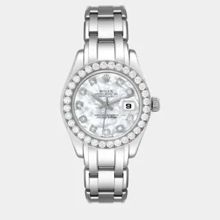 Rolex Pearlmaster 29mm White gold White