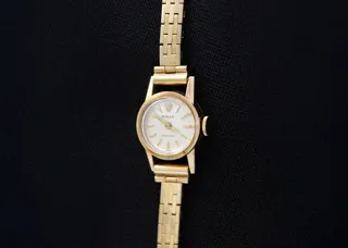 Rolex Precision 9ct Gold Silver