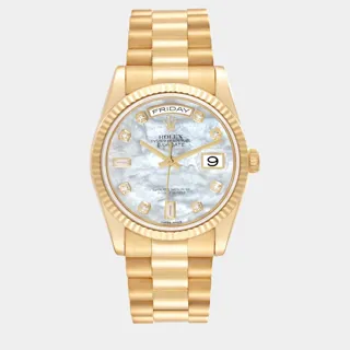 Rolex President 36mm Yellow gold White