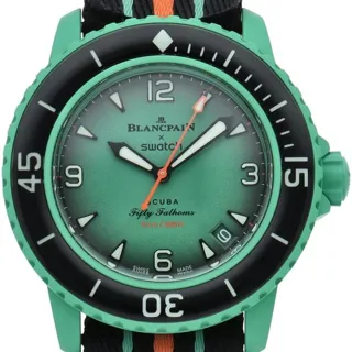 Swatch Scuba Fifty Fathoms SO35I100C 42.5mm Ceramic Green