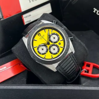 Tudor Fastrider 42010N 42mm Stainless steel Golden and Yellow