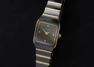 Rado Jubilé 204.0299.3 19mm Ceramic and Gold-plated Black