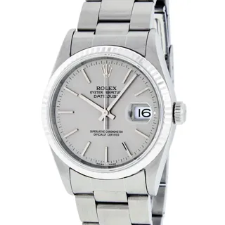 Rolex Datejust Stainless steel and 14k white gold Gray