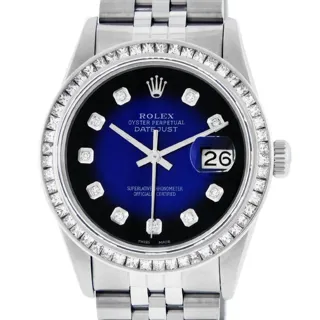 Rolex Datejust Stainless steel and 14k white gold Blue