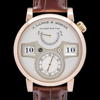 A. Lange & Söhne Zeitwerk 140.032 42mm Rose gold Silver