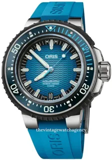 Oris Aquis 01 400 7777 7155-Set Titanium Blue