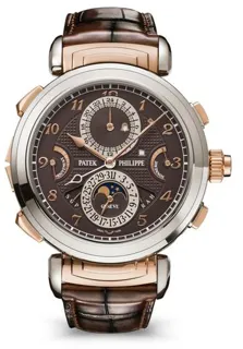 Patek Philippe GrandMaster Chime 6300GR-001 47.5mm Rose gold and White gold Brown