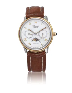 Chopard Luna D'Oro 813 1 35mm Stainless steel and 18k yellow gold White