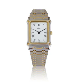 Ebel 22mm Yellow gold and Stainless steel White