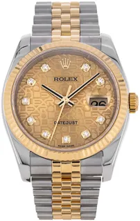 Rolex Datejust 36 116233 Yellow gold and Stainless steel Champagne