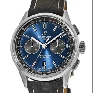 Breitling Premier AB0118A61C1X2 Stainless steel Blue