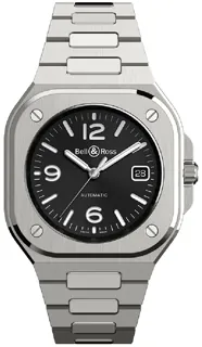 Bell & Ross Instruments BR05A-BL-ST/SST Stainless steel Black