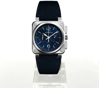 Bell & Ross Instruments BR0394-BLU-ST/SCA Stainless steel Blue