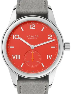 NOMOS Club 716 Stainless steel Red